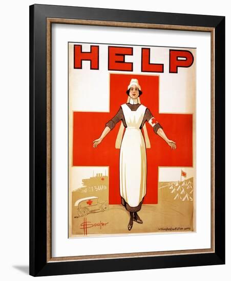 Help, 1918-D. H. Souter-Framed Giclee Print