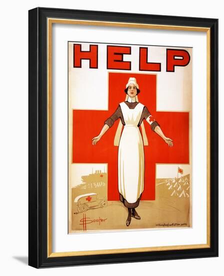 Help, 1918-D. H. Souter-Framed Giclee Print