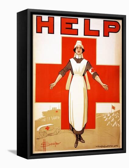 Help, 1918-D. H. Souter-Framed Premier Image Canvas