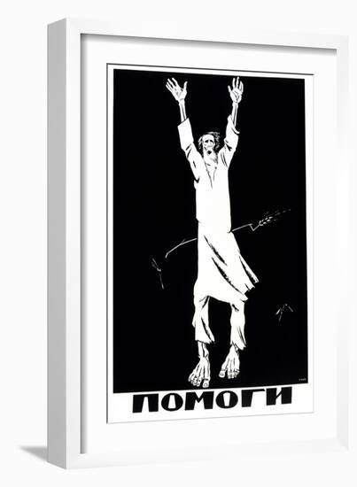 Help, 1921-Dmitriy Stakhievich Moor-Framed Giclee Print