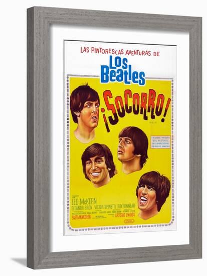 Help!, Argentinean Poster Art, The Beatles, 1965-null-Framed Art Print