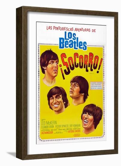 Help!, Argentinean Poster Art, The Beatles, 1965-null-Framed Art Print