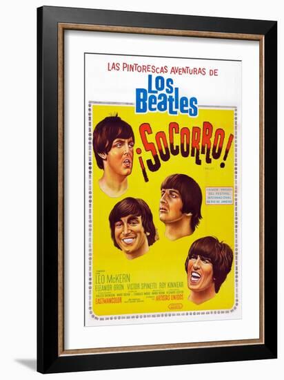 Help!, Argentinean Poster Art, The Beatles, 1965-null-Framed Art Print