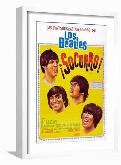 Help!, Argentinean Poster Art, The Beatles, 1965--Framed Art Print