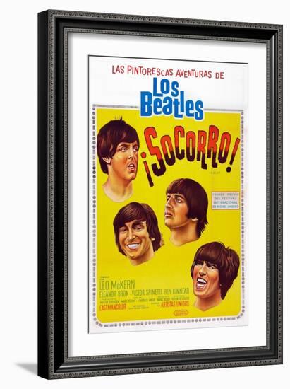 Help!, Argentinean Poster Art, The Beatles, 1965-null-Framed Art Print