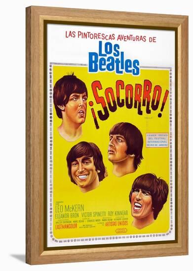 Help!, Argentinean Poster Art, The Beatles, 1965-null-Framed Stretched Canvas