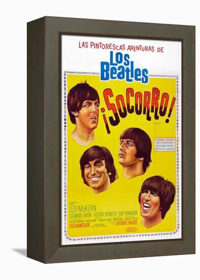 Help!, Argentinean Poster Art, The Beatles, 1965-null-Framed Stretched Canvas