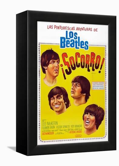 Help!, Argentinean Poster Art, The Beatles, 1965-null-Framed Stretched Canvas