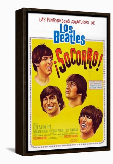 Help!, Argentinean Poster Art, The Beatles, 1965-null-Framed Stretched Canvas