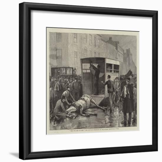 Help for the Wounded, the Ambulance Belonging to the Animals' Institute at Work-null-Framed Giclee Print