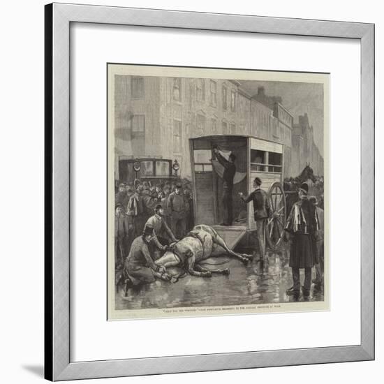 Help for the Wounded, the Ambulance Belonging to the Animals' Institute at Work-null-Framed Giclee Print