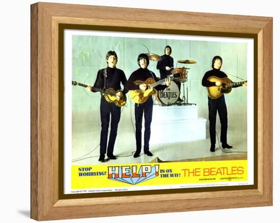 Help, from Left:Paul Mccartney, George Harrison, Ringo Starr, John Lennon, 1965-null-Framed Stretched Canvas