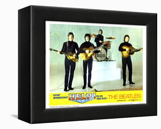 Help, from Left:Paul Mccartney, George Harrison, Ringo Starr, John Lennon, 1965-null-Framed Stretched Canvas