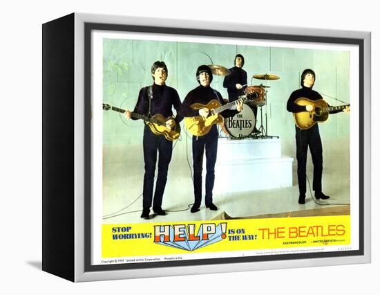 Help, from Left:Paul Mccartney, George Harrison, Ringo Starr, John Lennon, 1965-null-Framed Stretched Canvas