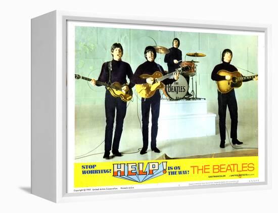 Help, from Left:Paul Mccartney, George Harrison, Ringo Starr, John Lennon, 1965-null-Framed Stretched Canvas