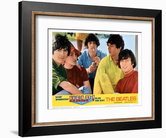 Help, George Harrison, Ringo Starr, Paul Mccartney, John Lennon, 1965-null-Framed Art Print