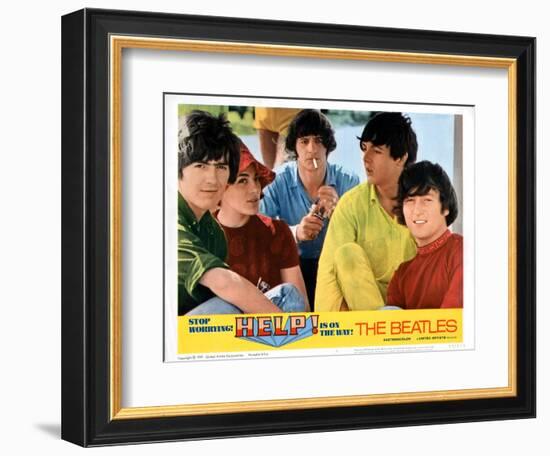 Help, George Harrison, Ringo Starr, Paul Mccartney, John Lennon, 1965-null-Framed Art Print