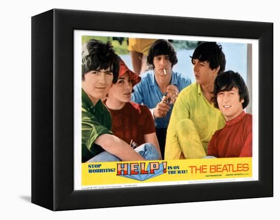 Help, George Harrison, Ringo Starr, Paul Mccartney, John Lennon, 1965-null-Framed Stretched Canvas