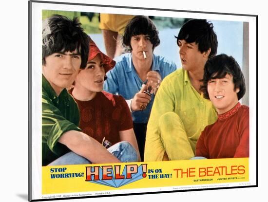 Help, George Harrison, Ringo Starr, Paul Mccartney, John Lennon, 1965-null-Mounted Art Print