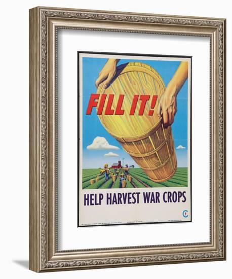 Help Harvest War Crops-Stevan Dohanos-Framed Art Print