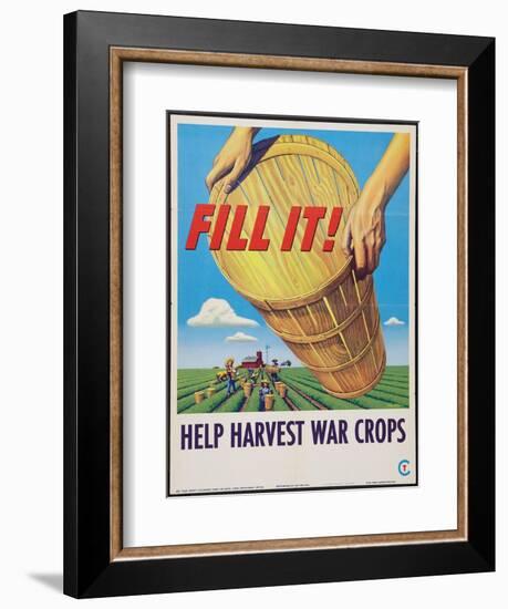 Help Harvest War Crops-Stevan Dohanos-Framed Art Print