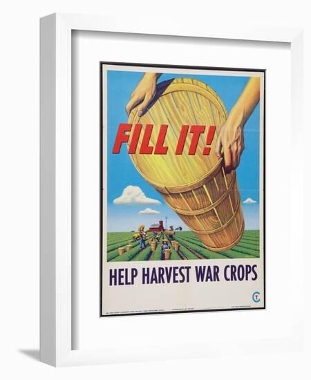 Help Harvest War Crops-Stevan Dohanos-Framed Art Print