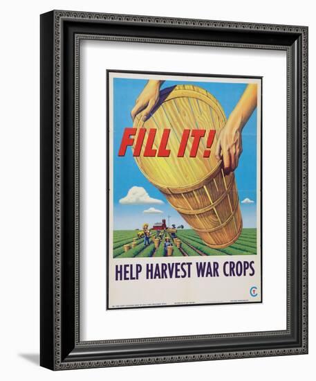 Help Harvest War Crops-Stevan Dohanos-Framed Art Print