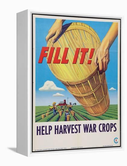 Help Harvest War Crops-Stevan Dohanos-Framed Stretched Canvas