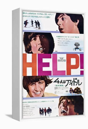 Help!, The Beatles, Japanese Poster Art, 1965-null-Framed Stretched Canvas