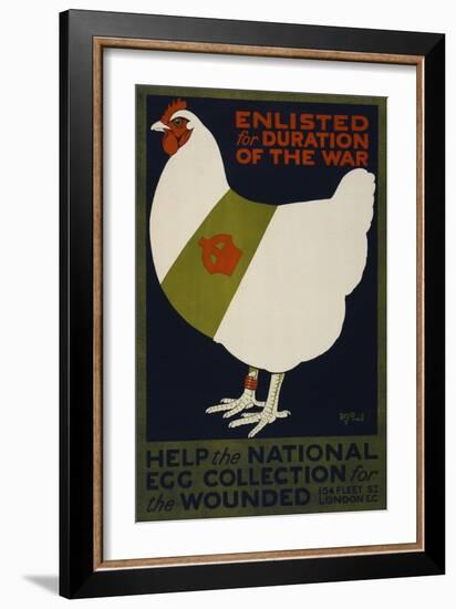 Help the National Egg Collection for the Wounded-null-Framed Giclee Print