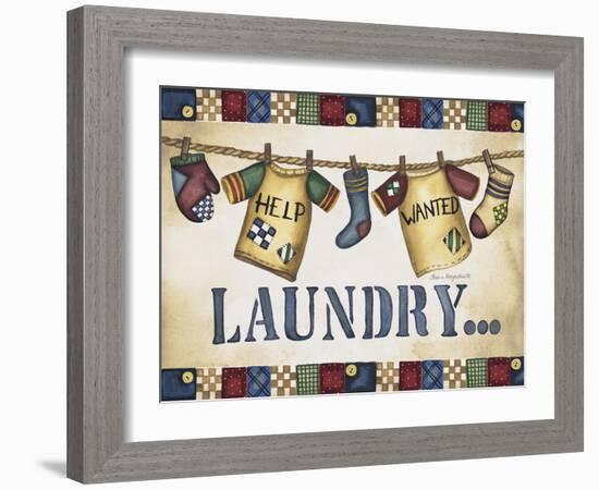 Help Wanted Laundry-Laurie Korsgaden-Framed Giclee Print