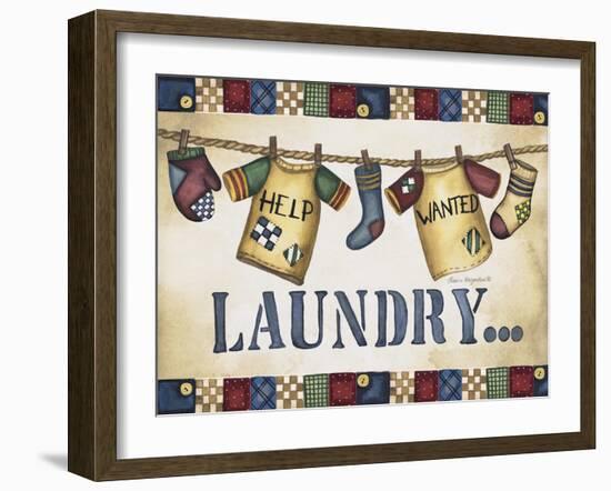 Help Wanted Laundry-Laurie Korsgaden-Framed Giclee Print