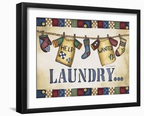 Help Wanted Laundry-Laurie Korsgaden-Framed Giclee Print