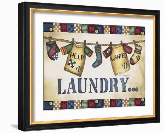 Help Wanted Laundry-Laurie Korsgaden-Framed Giclee Print