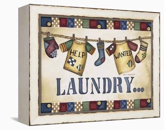 Help Wanted Laundry-Laurie Korsgaden-Framed Premier Image Canvas