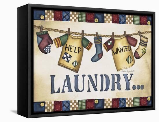 Help Wanted Laundry-Laurie Korsgaden-Framed Premier Image Canvas