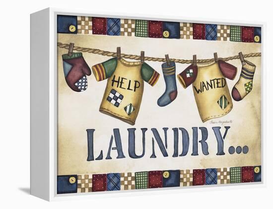 Help Wanted Laundry-Laurie Korsgaden-Framed Premier Image Canvas