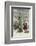 Helpful Angel Accompanies Two Children into the Woods to Help Them Choose Their Tree-null-Framed Photographic Print