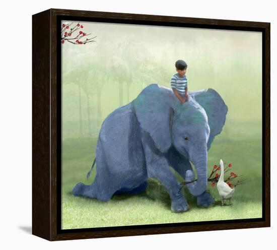 Helping a Friend-Nancy Tillman-Framed Stretched Canvas