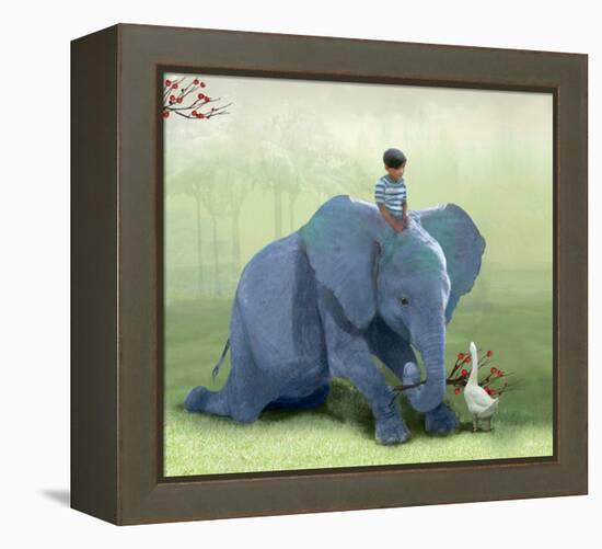 Helping a Friend-Nancy Tillman-Framed Stretched Canvas