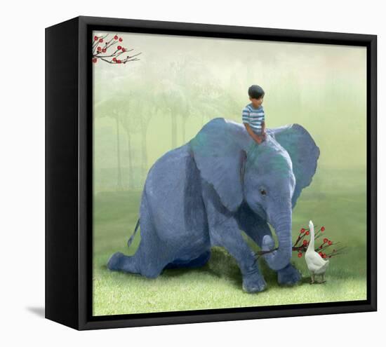 Helping a Friend-Nancy Tillman-Framed Stretched Canvas