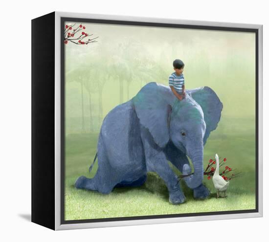 Helping a Friend-Nancy Tillman-Framed Stretched Canvas