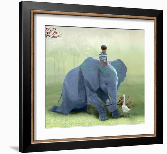 Helping a Friend-Nancy Tillman-Framed Art Print