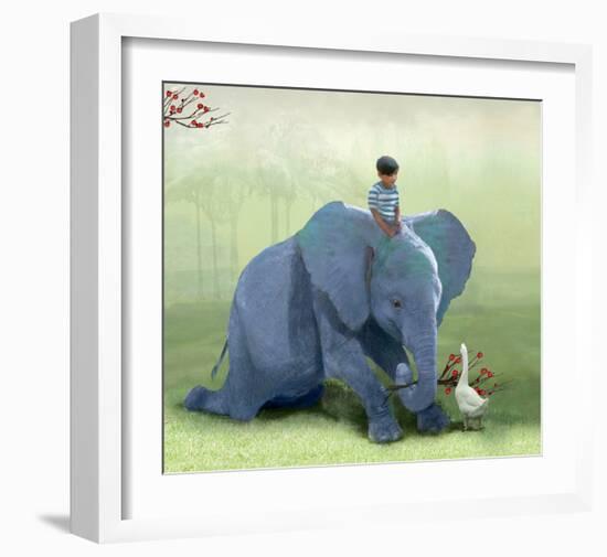 Helping a Friend-Nancy Tillman-Framed Art Print