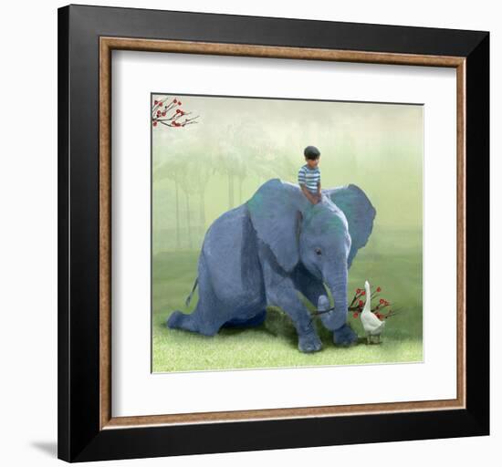 Helping a Friend-Nancy Tillman-Framed Art Print