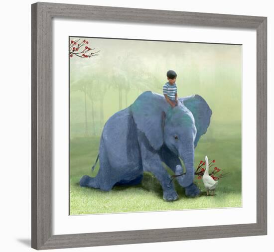 Helping a Friend-Nancy Tillman-Framed Giclee Print