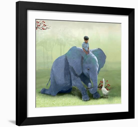 Helping a Friend-Nancy Tillman-Framed Giclee Print