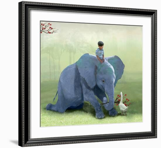 Helping a Friend-Nancy Tillman-Framed Giclee Print