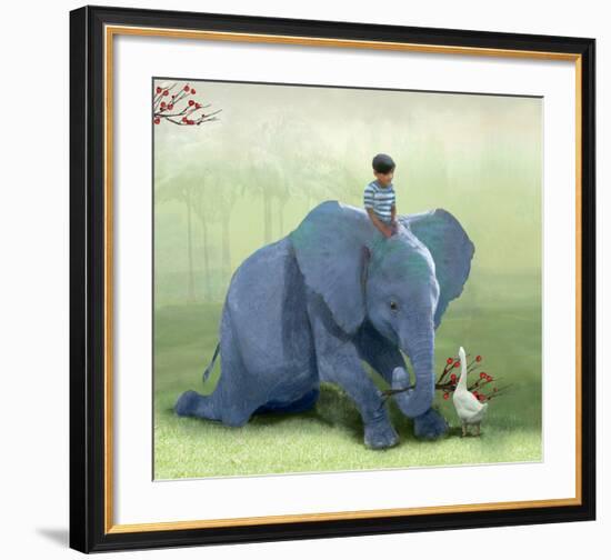 Helping a Friend-Nancy Tillman-Framed Giclee Print