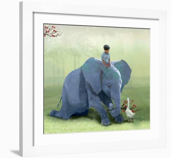 Helping a Friend-Nancy Tillman-Framed Giclee Print